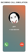 jeff the killer fake video call screenshot 2