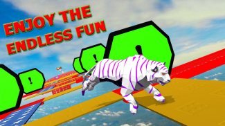 Tiger Parkour 3D: Wild Animal Run screenshot 2