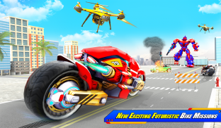 Tiger Robot Moto Bike Game screenshot 5