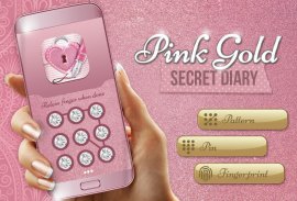 Rose Gold Secret Diary With Lock screenshot 1