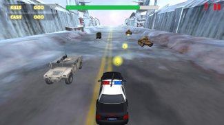 Corridas carro tiro jogo screenshot 2