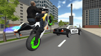 شبیه ساز رانندگی دوچرخه: بازی پلیس تعقیب و گریز screenshot 2