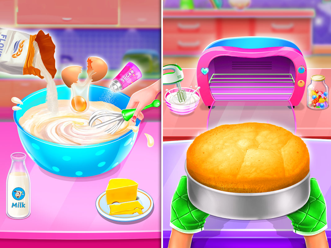 Sweet Bakery - Girls Cake Game para Android - Download