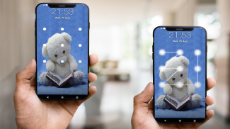 teddy bear pattern lock screenshot 2