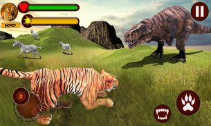 نمر مقابل ديناصور مغامرة 3D screenshot 0