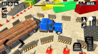 Log Transporter Truck Parking screenshot 4