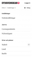 Sydsvenskan Nyheter screenshot 2