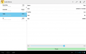 Audio Memos SE screenshot 0