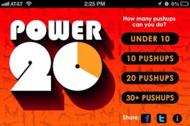 Workout app - Power20 screenshot 1