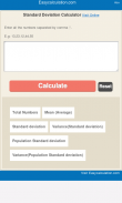 Standard Deviation Calculator screenshot 0