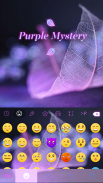 Purple Mystery Emoji Keyboard screenshot 5