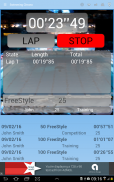 Swimming StopWatch free screenshot 0