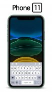 Green Phone 11 Tema de teclado screenshot 4