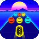 Neon Color Ball Road Run Icon