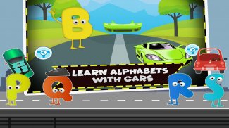 Learn ABC Car Coloring Games - Cars Jigsaw Puzzle screenshot 3