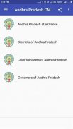 Andhra Pradesh Chief Ministers Governors Districts screenshot 1