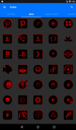 Black and Red Icon Pack v9.0 (Free) screenshot 23