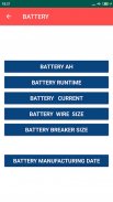 UPS Inverter Battery Backup time Sizing Calculator screenshot 4