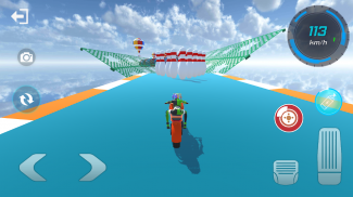 Super Hero Bike Stunt Racing screenshot 0