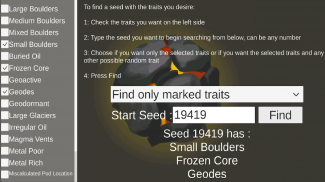 World Trait Finder for ONI screenshot 1