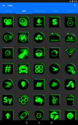 Flat Black and Green Icon Pack ✨Free✨ screenshot 4