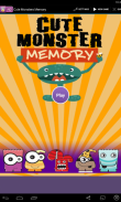 Cute Monsters Memory Game screenshot 0