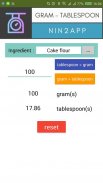 Gram - Tablespoon screenshot 2