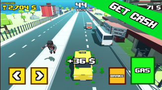 Crazy Road: Taxi Madness screenshot 3