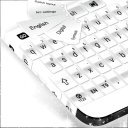 Glossy White Keyboard Theme Icon