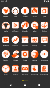 Inverted White and Orange Icon Pack Free screenshot 10