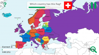 StudyGe－geografía en el mapa, capitales, banderas screenshot 5