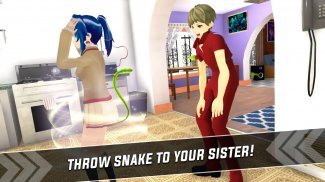 Anime Scary Siblings 3D: Sakura & Levi Pranks Game screenshot 1