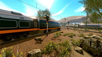 Train Racing Simulator: бесплатные поезда игры screenshot 1