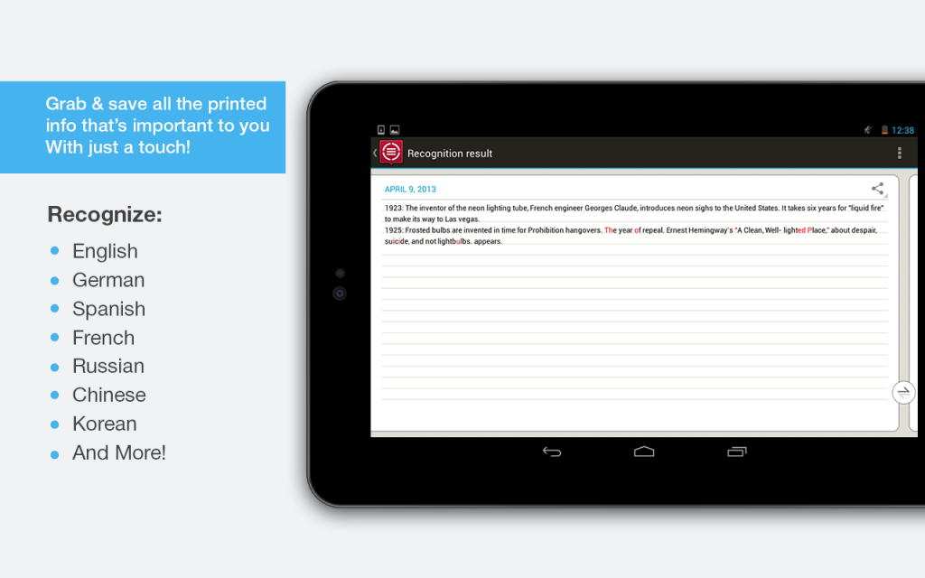 ABBYY TextGrabber | Download APK for Android - Aptoide