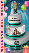 Name Photo On Anniversary Cake screenshot 0