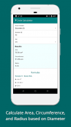 Circle Calculator - Area, Circumference, Radius screenshot 4