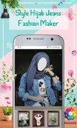 Style Hijab Jeans Fashion Maker screenshot 1