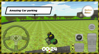 3D Tractor Car Parking screenshot 3