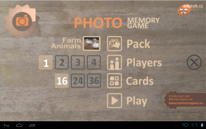 Photo memory game for kids screenshot 0