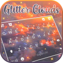 Glitter Clouds Keyboard Backgr Icon