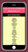 Learning English Nouns List screenshot 5