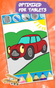 السيارات اللوحة لعبة للأطفال screenshot 6