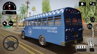 Police Bus Simulator Transport Driving Free Game screenshot 0