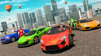 Superheroes GT Racing Car Stunts screenshot 1