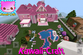 KawaiiCraft - Crafting and Building screenshot 1