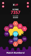 XUP - Hexa Bumble 2048 Game screenshot 1