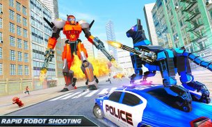US Police Transform Robot Car Cop Dog: Robot game screenshot 14