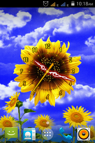 Sunflower Clock Live Wallpaper 1 1 Download Android Apk Aptoide - sunflower roblox background