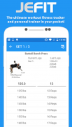 JEFIT Workout Tracker, Weight Lifting, Gym Log App screenshot 0