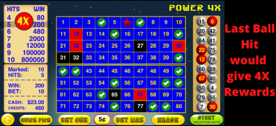 Keno 4X - Keno Super 4X Power Ball Casino screenshot 3